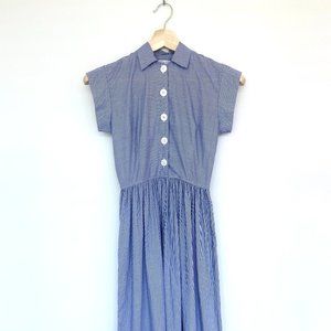 Christy Dawn Piper Blue Striped Midi/Maxi Dress. Size XS.